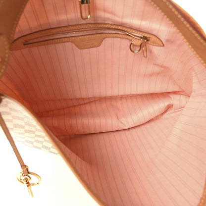 Louis Vuitton Damier Azur Delightful MM Rose Ballerine 5 of 9