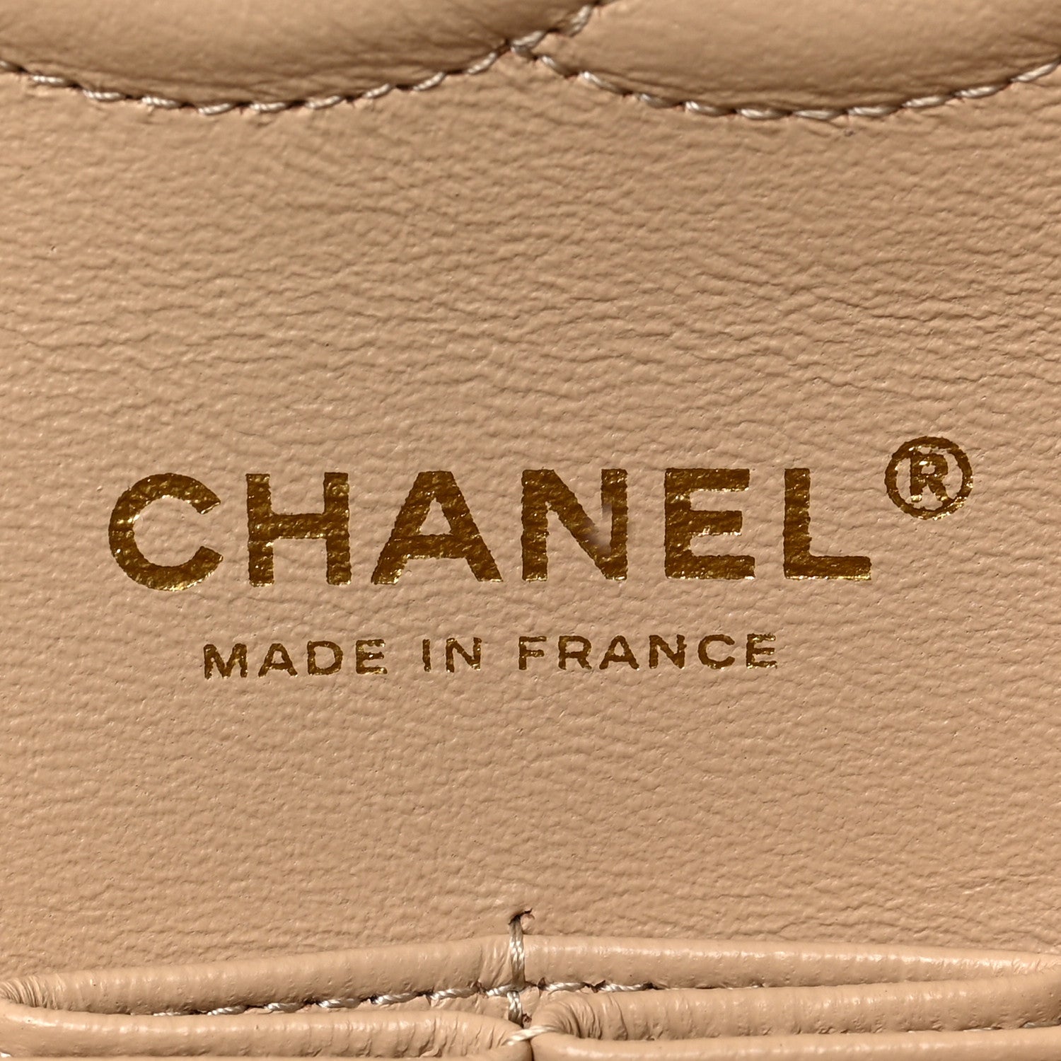 Chanel Caviar Quilted Medium Double Flap Beige 6 of 7