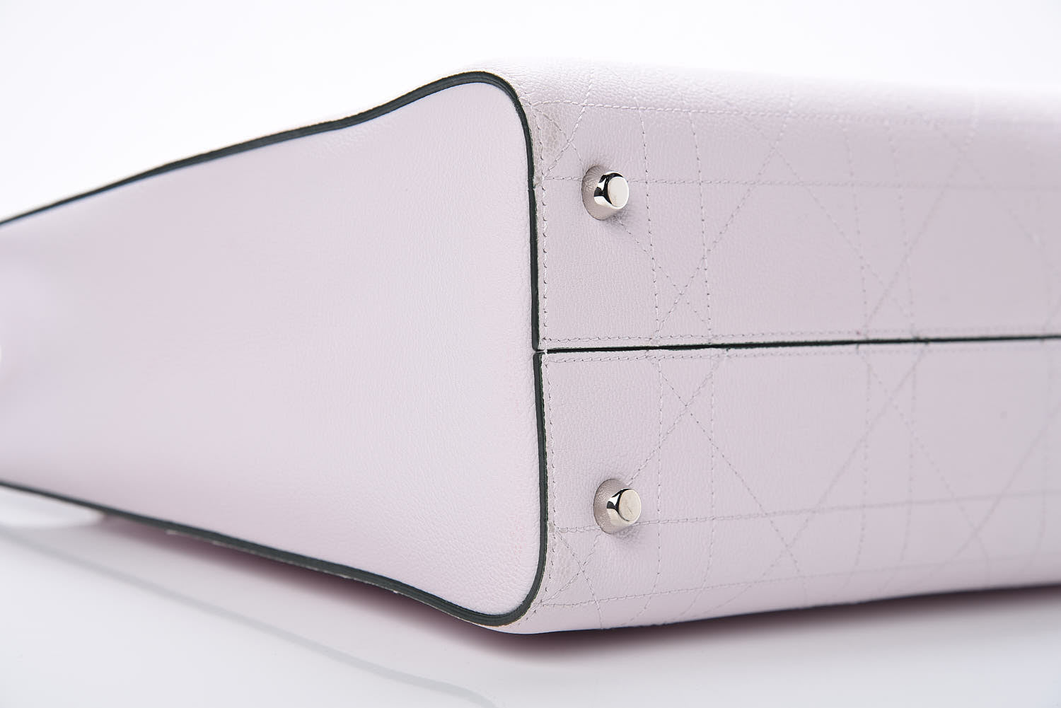 Christian Dior Grained Calfskin Cannage Small Ultradior Tote Light Pink 7 of 12