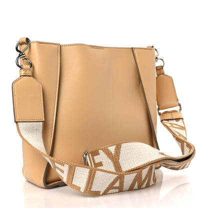 Stella McCartney Eco Alter Nappa Perforated Logo Mini Crossbody Natural 3 of 9