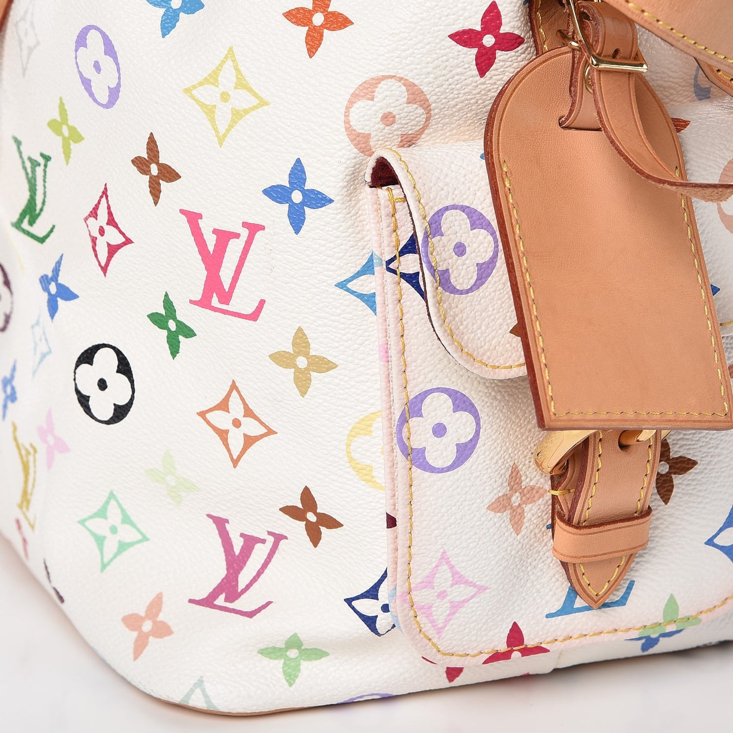 Monogram Multicolor Petit Noe White