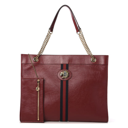 Gucci Calfskin Large Rajah Chain Tote Romantic Cherry 1 of 10