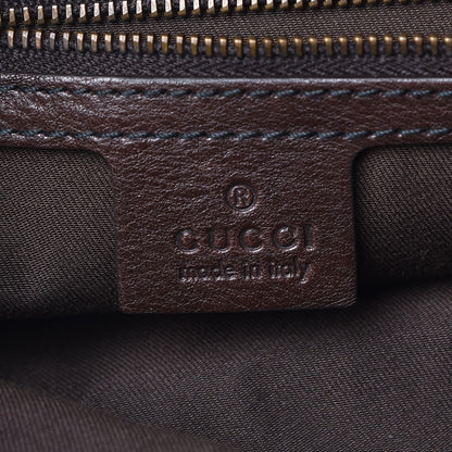 Gucci Monogram Large Jockey Hobo Dark Brown 6 of 10