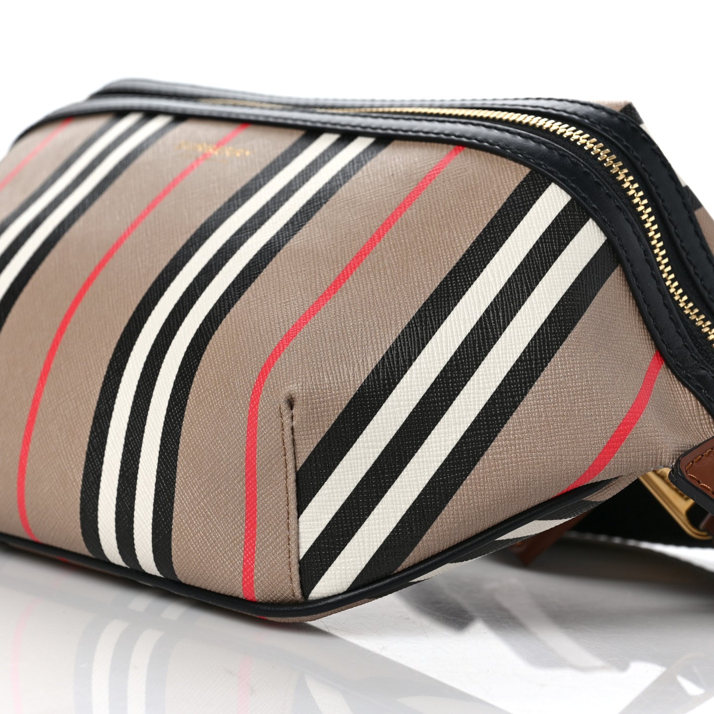 E-Canvas Icon Stripe Sonny Bum Bag Archive Beige
