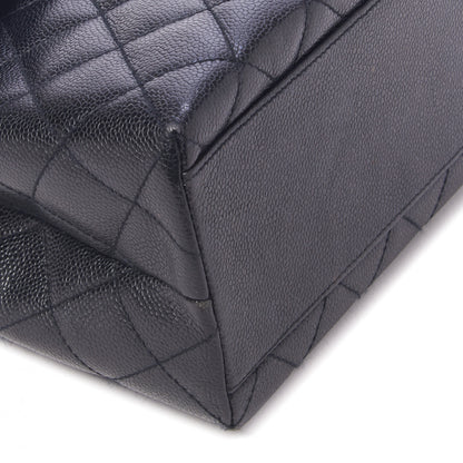 Chanel Caviar Quilted Jumbo Kelly Flap Black 6 of 10