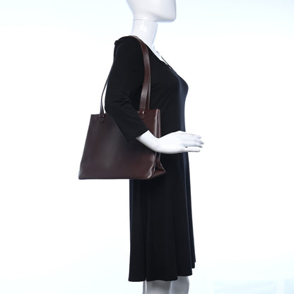 Chanel Calfskin Small Shopping Tote Brown 3 of 9