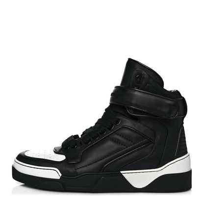 Givenchy Calfskin Mens Tyson High Top Sneakers 42 Black 1 of 10
