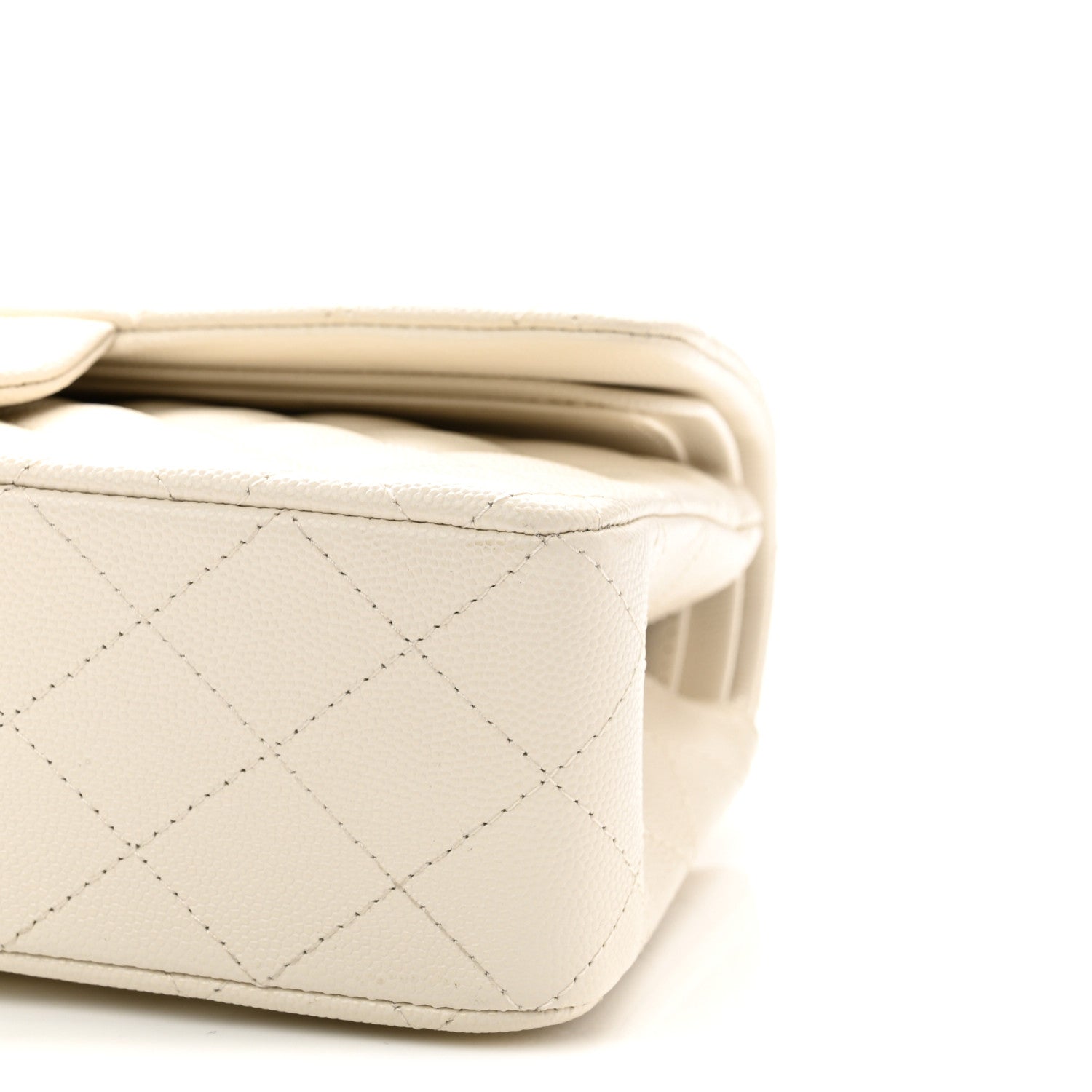 Chanel Caviar Quilted Small Double Flap White 10 of 11