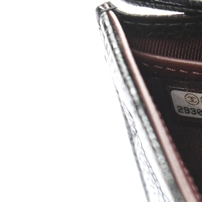 Chanel Caviar Quilted Large Gusset Flap Wallet Black 8 of 9