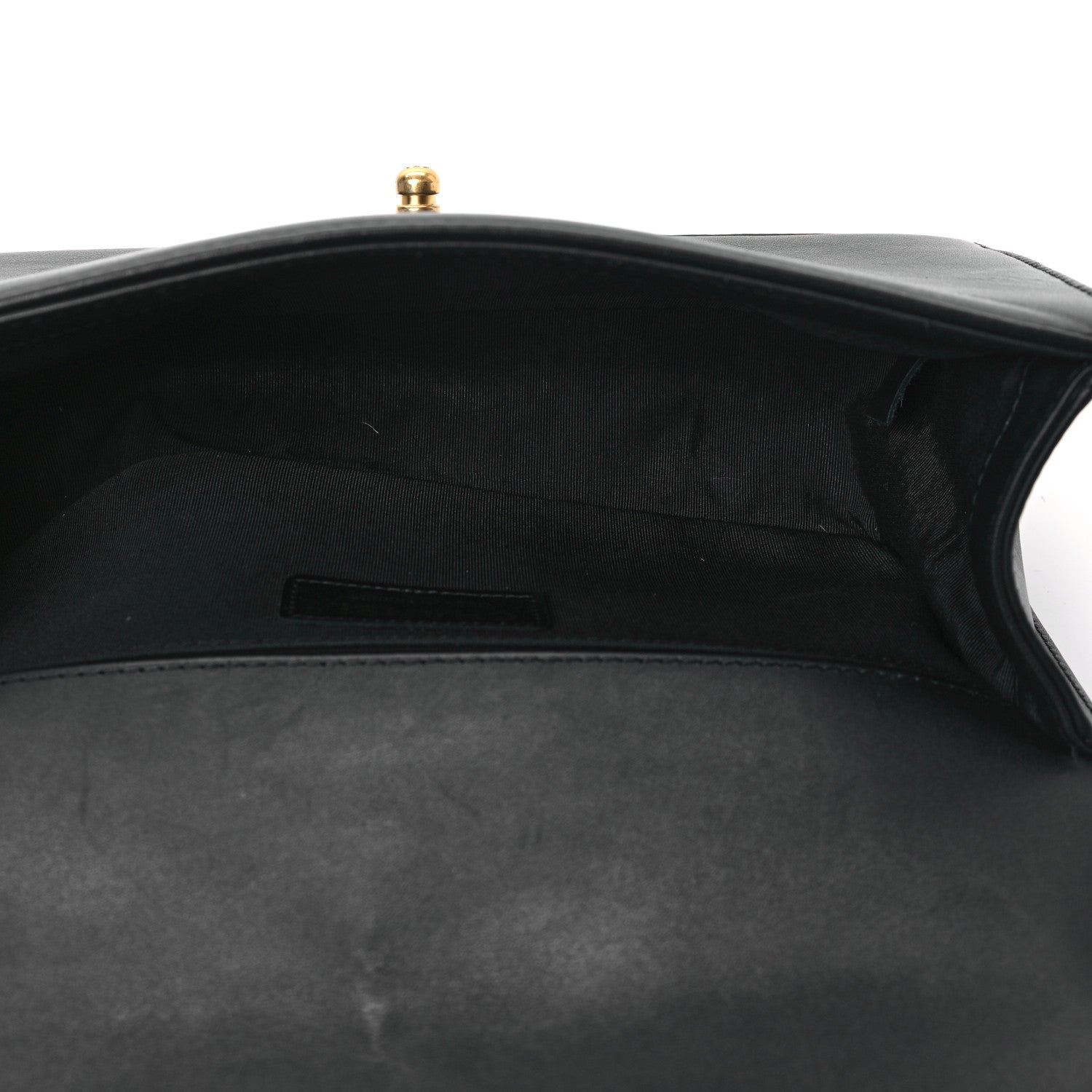 Chanel Calfskin Chevron Quilted Medium Boy Flap Black 4 of 10