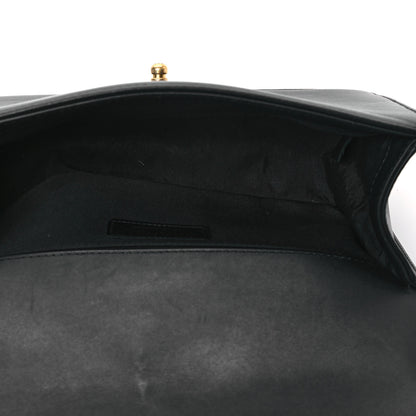 Chanel Calfskin Chevron Quilted Medium Boy Flap Black 4 of 10