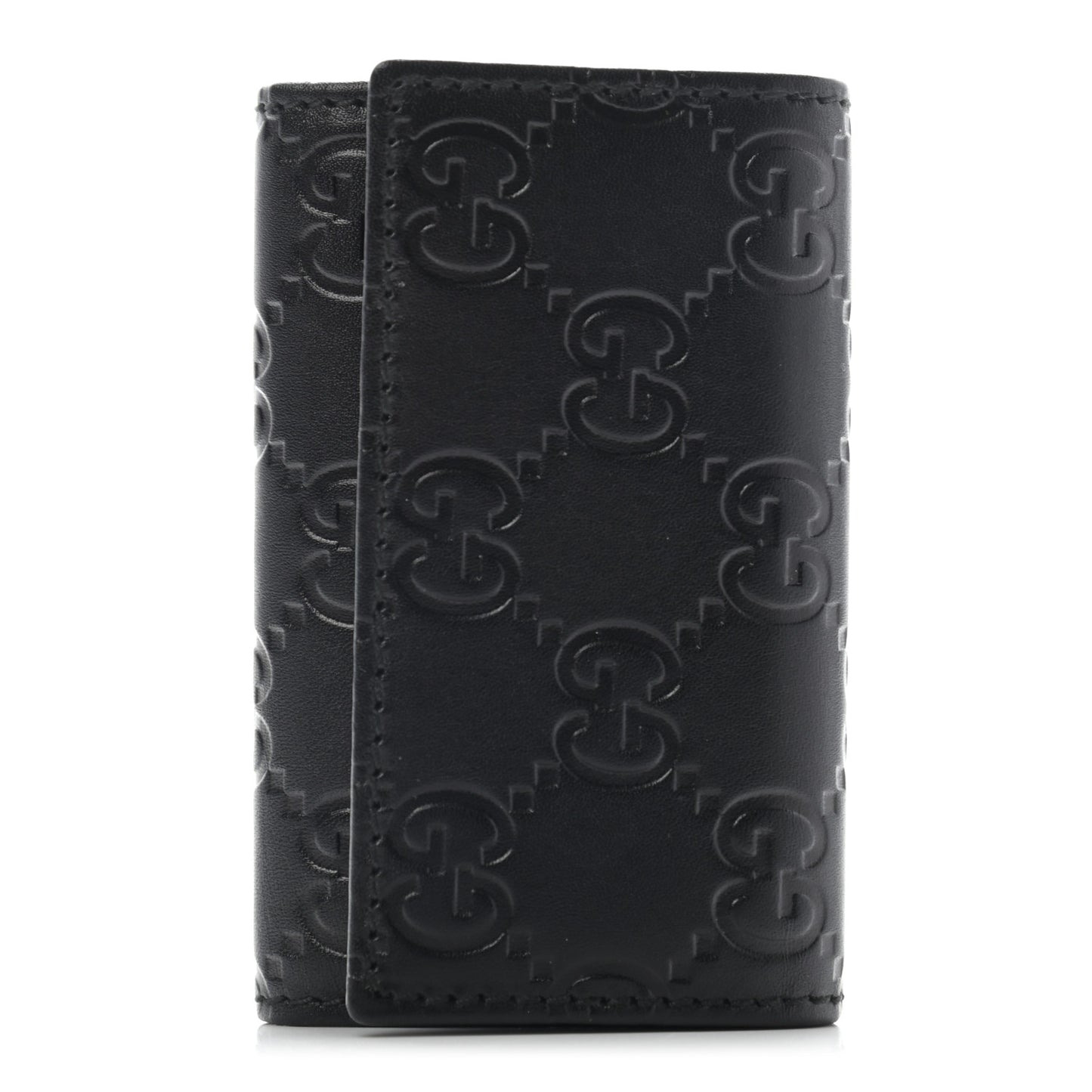 Guccissima 6 Key Holder Case Black