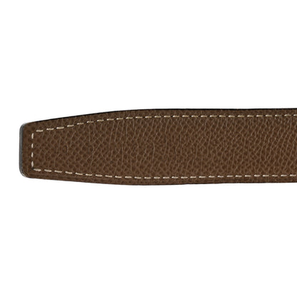 Hermes Swift Epsom 24mm Belt Strap 80 32 Black Etoupe 4 of 6
