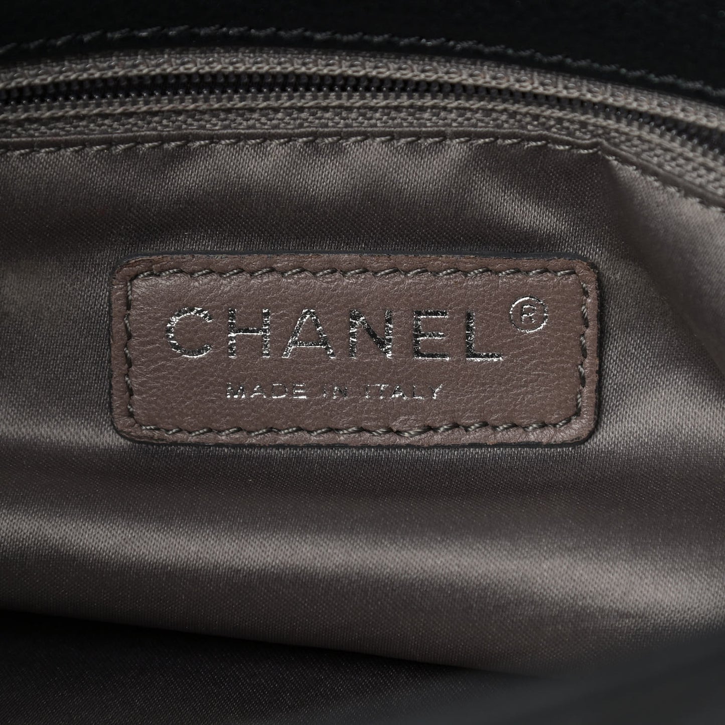 Glazed Caviar Coco Rider Flap Hobo Dark Grey