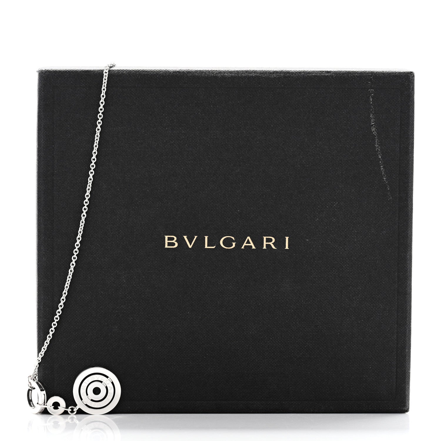 Bulgari 18K White Gold Astrale Cerchi Pendant Necklace 5 of 5