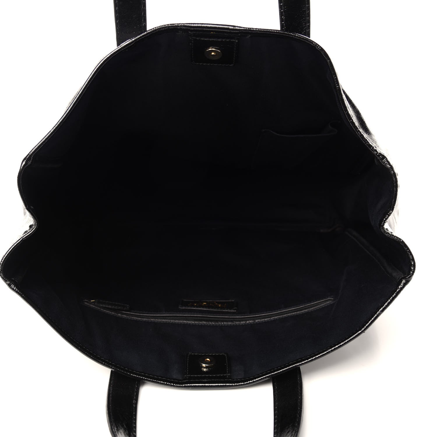 Saint Laurent Textured Patent Small Y-Mail Tote Black 5 of 10