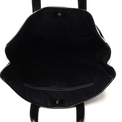 Saint Laurent Textured Patent Small Y-Mail Tote Black 5 of 10