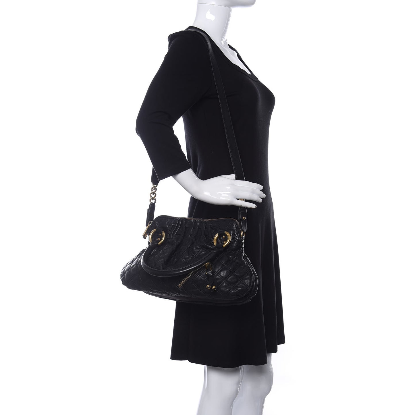 Lambskin Quilted Small Cecilia Black