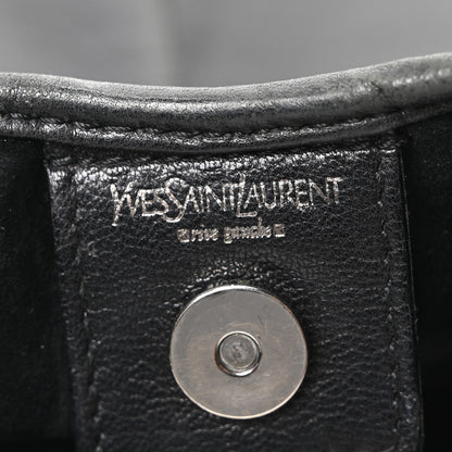 Saint Laurent Buffalo Horn Small Mombasa Hobo Black 5 of 9