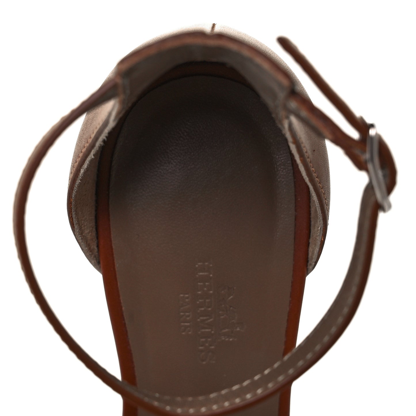 Calfskin Legend Wedge Sandals 36 Gold