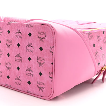 MCM Visetos Medium Duke Backpack Pink 10 of 12