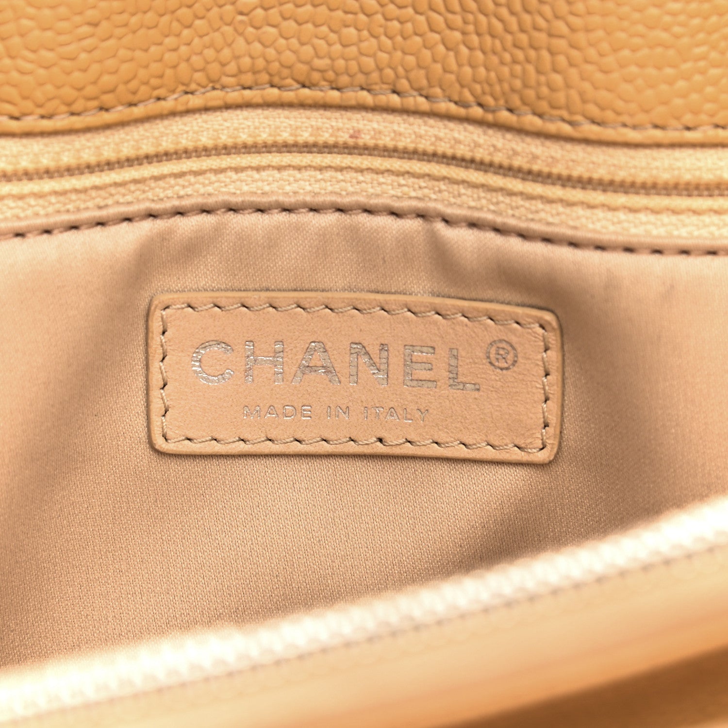 Chanel Caviar Quilted Grand Shopping Tote GST Beige 8 of 14