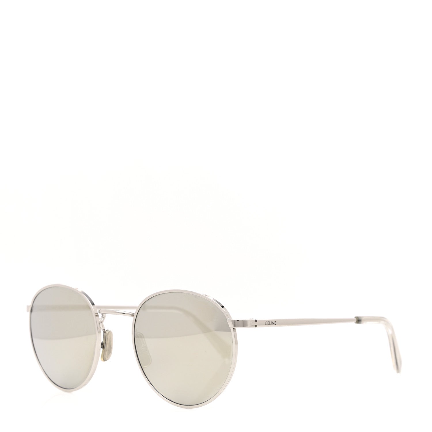 Celine Metal Round Sunglasses CL40100U Silver 1 of 7