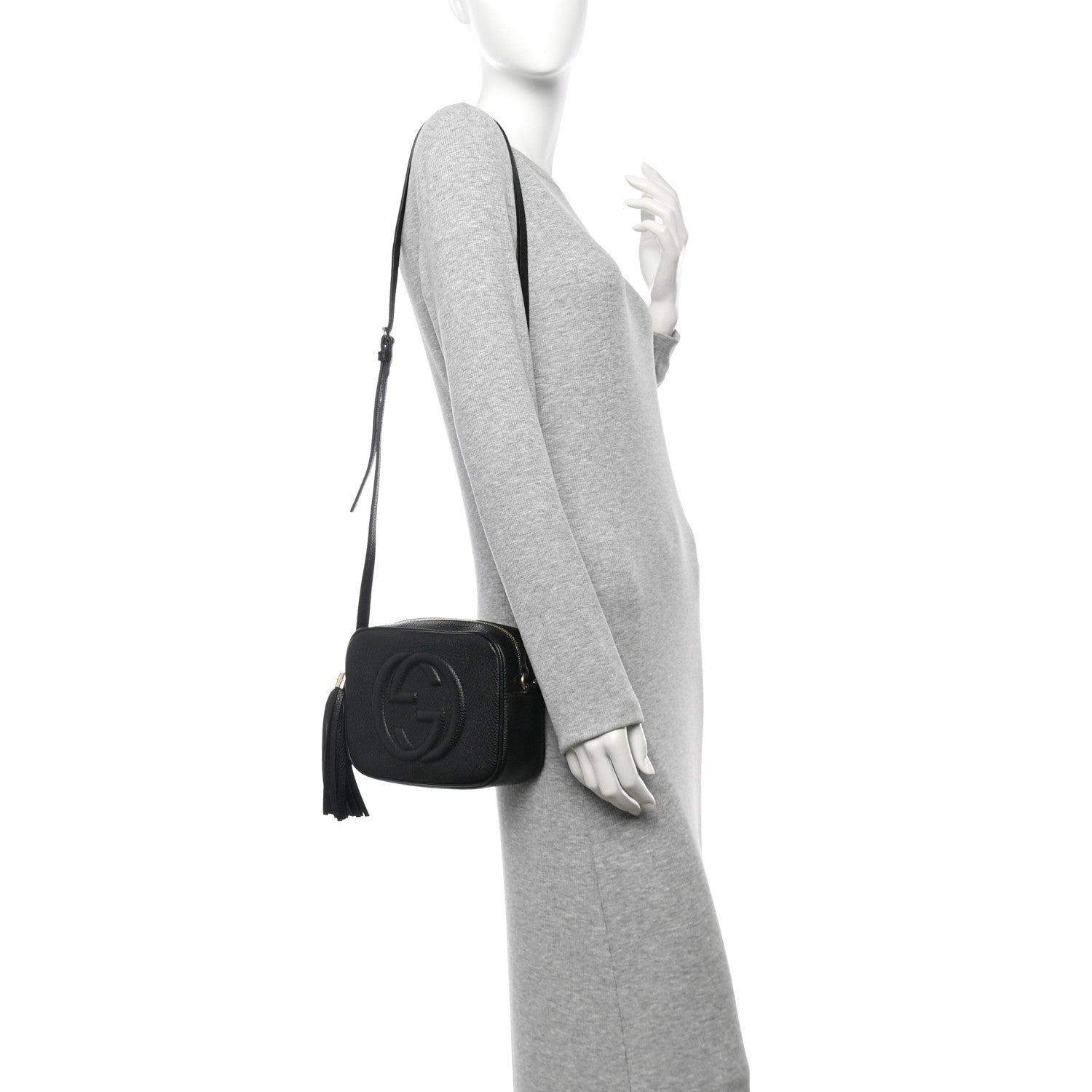 Gucci Pebbled Calfskin Small Soho Disco Bag Black 2 of 11
