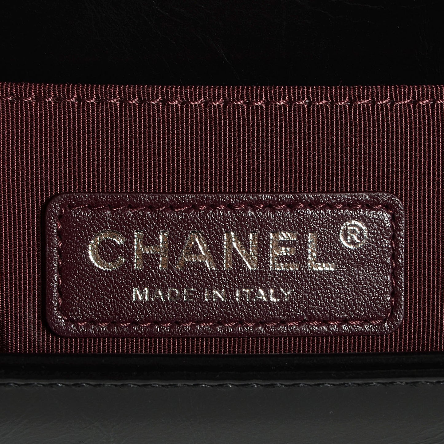 Calfskin Small Boy Chained Flap Black