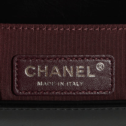 Chanel Calfskin Small Boy Chained Flap Black 7 of 8