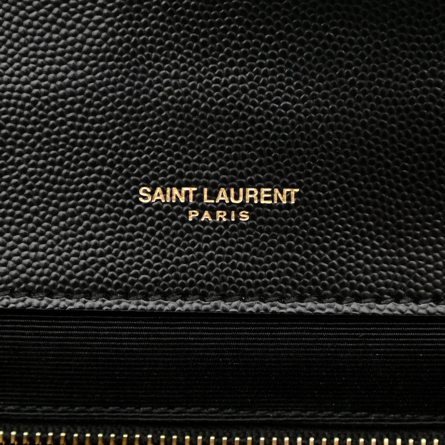 Saint Laurent Grain De Poudre Textured Mixed Matelasse Large Triquilt Monogram Satchel Black 6 of 12