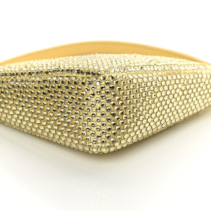 Prada Satin Crystal Triangle Pouch Ananas 9 of 12