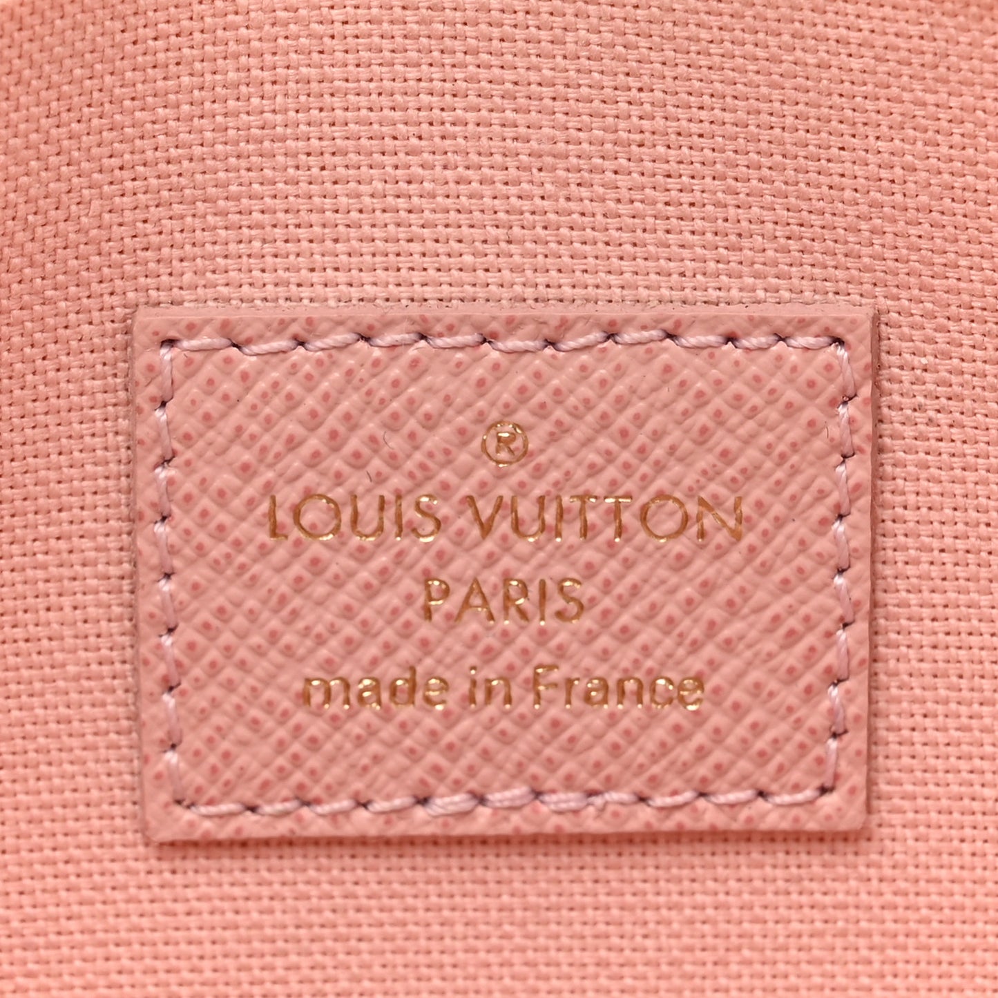 Damier Azur Pochette Felicie Chain Wallet Rose Ballerine