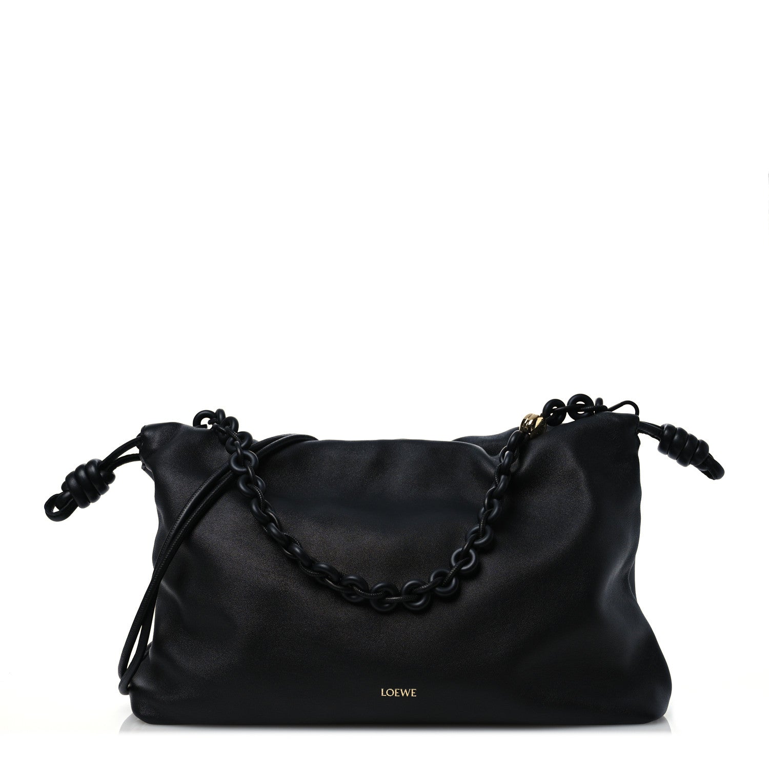 Loewe Mellow Nappa Large Flamenco With Chain Black 1 of 10