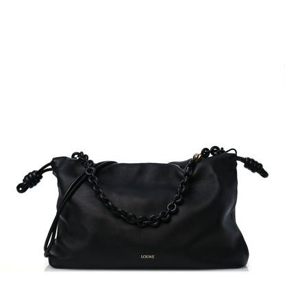 Loewe Mellow Nappa Large Flamenco With Chain Black 1 of 10