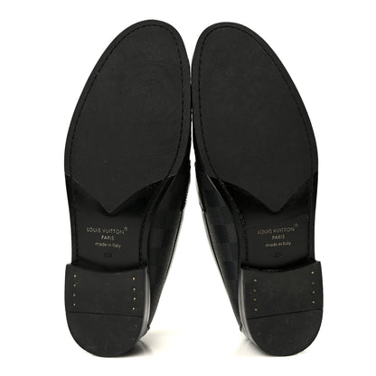 Louis Vuitton Damier Graphite Calfskin Mens Major Loafers 8.5 6 of 9