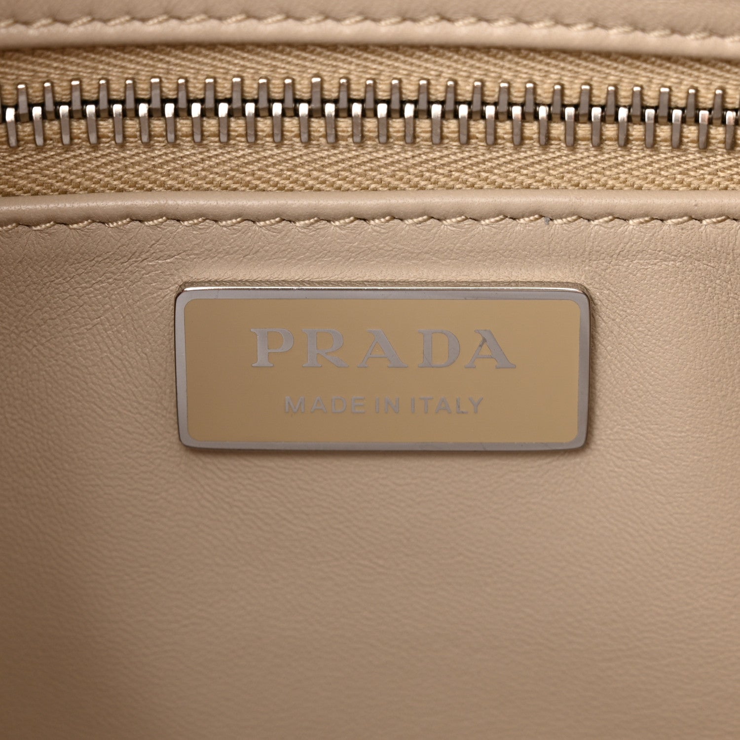 Prada Nappa Antique Small Re-Edition 2001 Two Handle Crossbody Bag Deserto 7 of 11