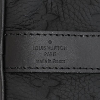 Louis Vuitton Monogram Taurillon Keepall Bandouliere 35 Black 6 of 10