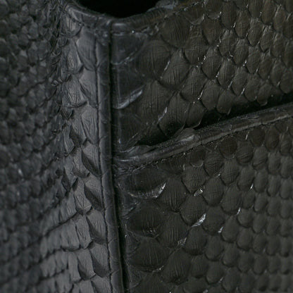 Chanel Snakeskin Jumbo Double Flap Black 14 of 14
