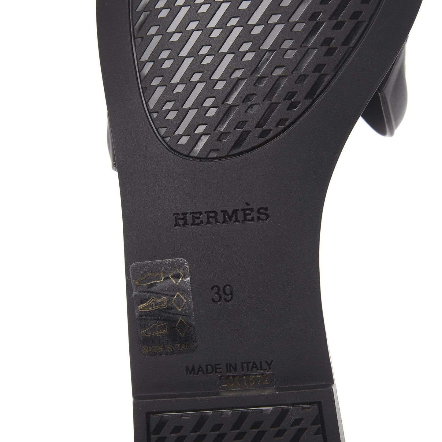 Rubber Aloha Sandals 39 Black
