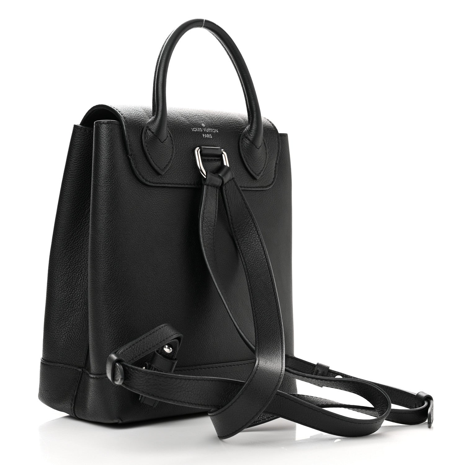 Louis Vuitton Calfskin Lockme Backpack Black 3 of 13