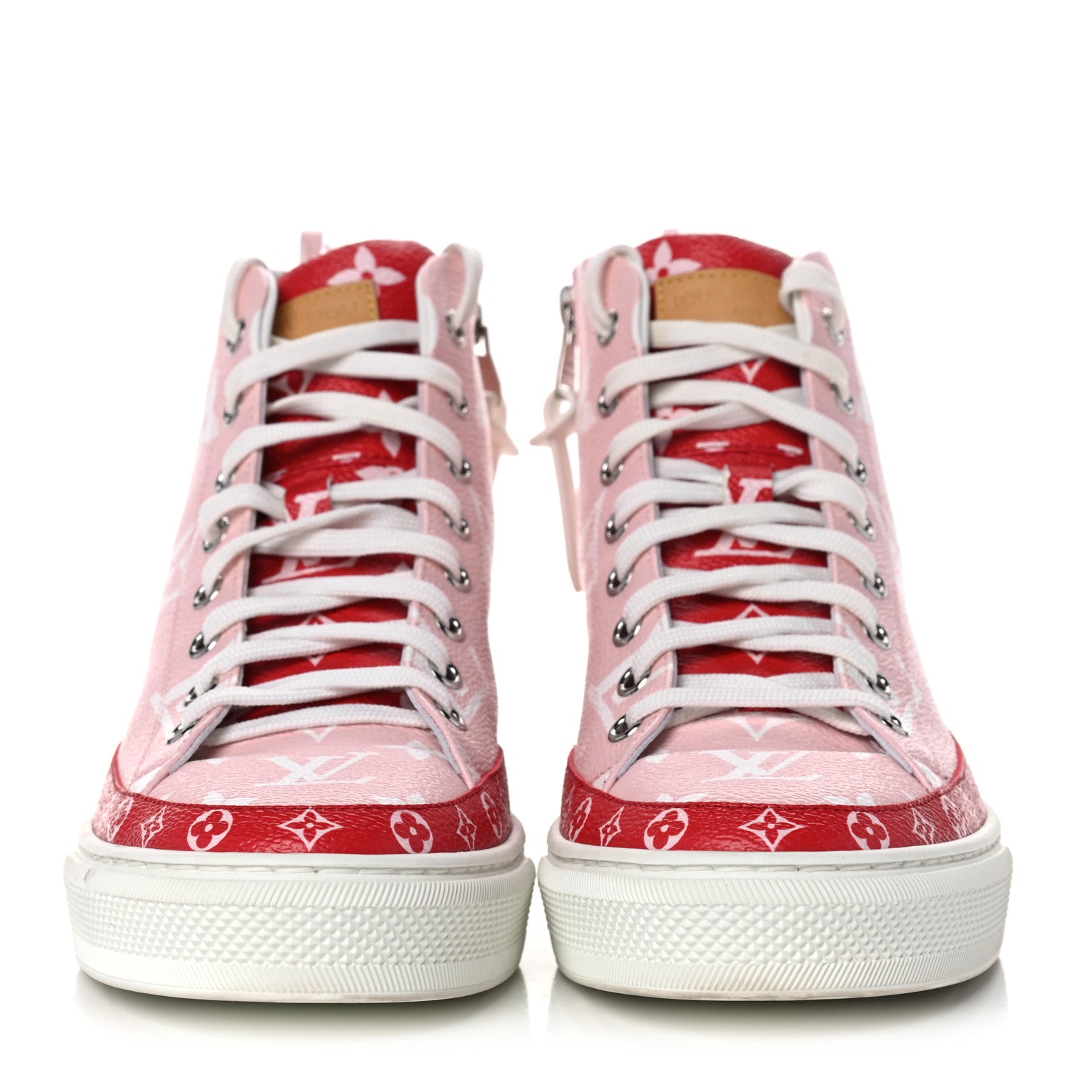 Louis Vuitton Monogram Giant Stellar Sneaker Boots 39 Rose Rouge 2 of 11