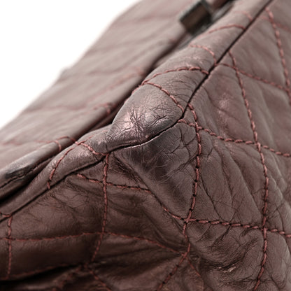 Chanel Metallic Aged Calfskin Quilted 2.55 Reissue 226 Flap Rose Fonce 11 of 16