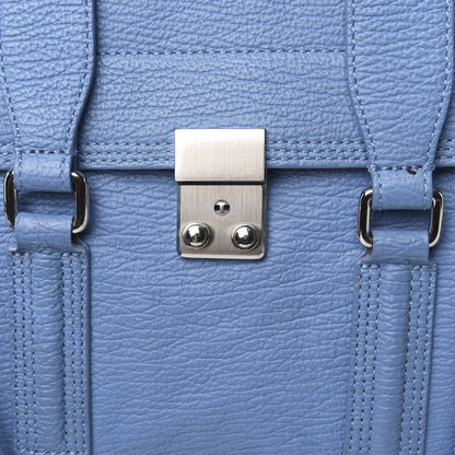 3.1 Phillip Lim 3.1 Textured Calfskin Medium Pashli Satchel Light Blue 10 of 13