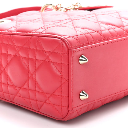 Christian Dior Lambskin Cannage Small My ABCDior Lady Dior Red 10 of 10