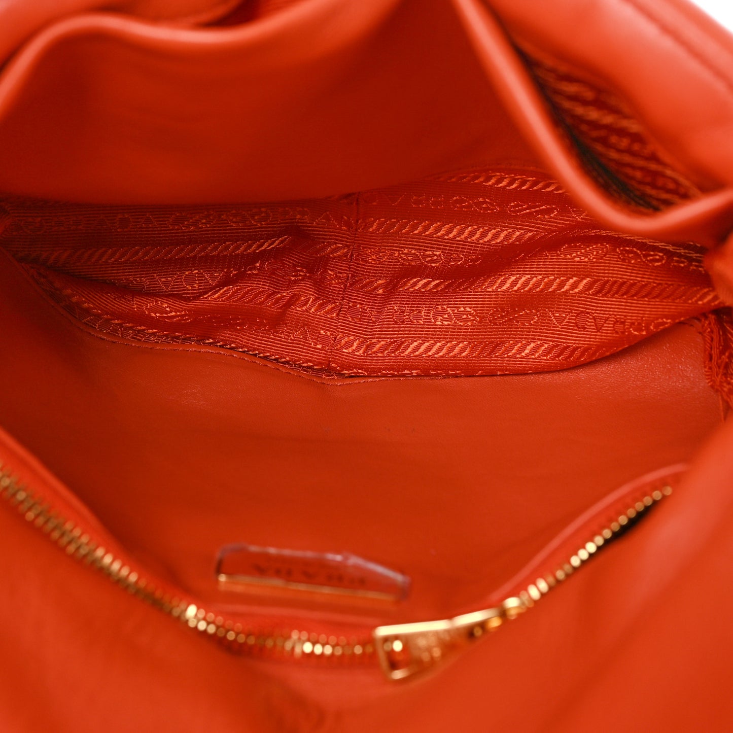 Nappa Triangle Quilted Medium Patchwork System Flap Bag Arancio
