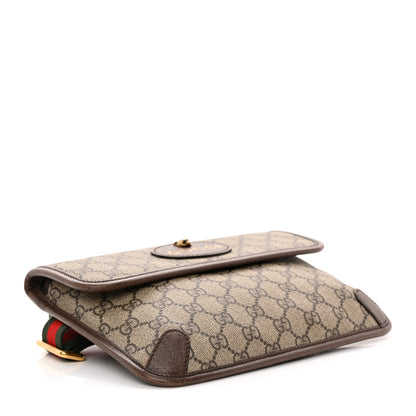 Gucci GG Supreme Monogram Neo Vintage Web Belt Bag Brown 4 of 13