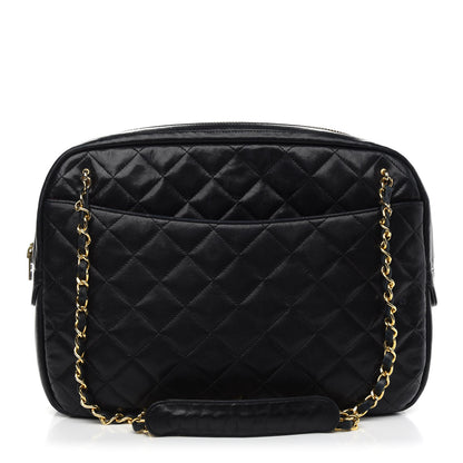 Chanel Lambskin Quilted Large Camera Case Black 1 of 13