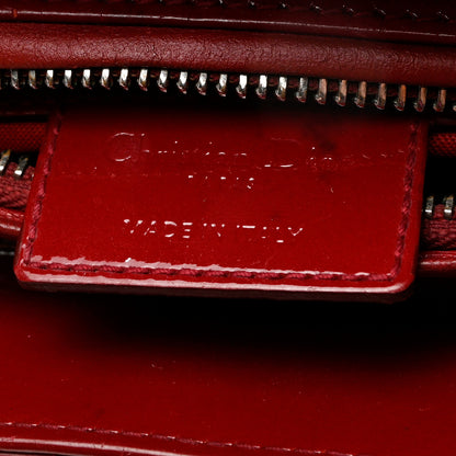 Christian Dior Patent Cannage Medium Lady Dior Burgundy Red 5 of 12