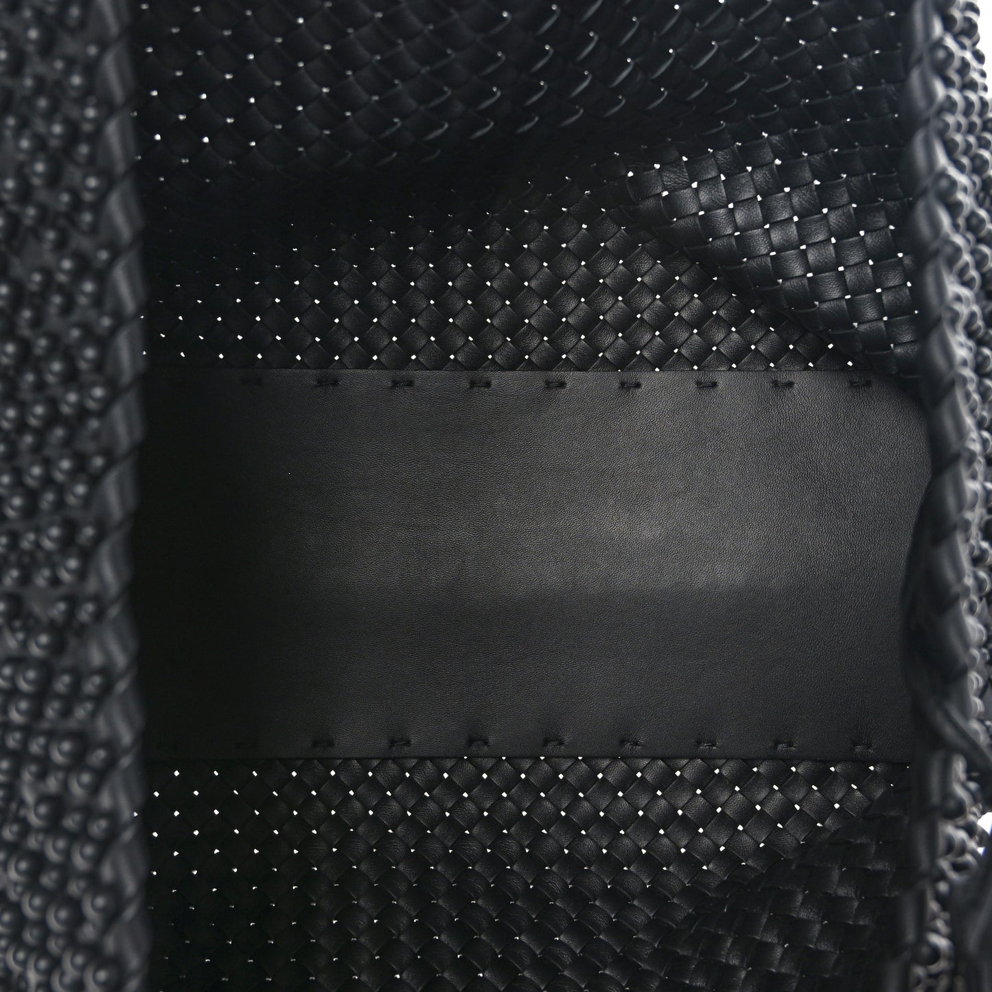Nappa Intrecciato Beaded Medium Cabat Black